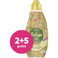 Robijn 2+5 Gratis: Klein & Krachtig Wasmiddel Bohemian Blossom 19 Wasbeurten 665 Ml