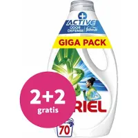 Ariel 2+2 Gratis: Vloeibaar Wasmiddel +actieve Odor Defense 70 Wasbeurten 3,15 Liter