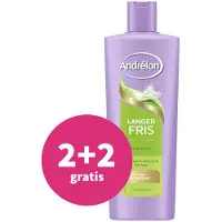 Andrélon 2+2 Gratis: Shampoo Langer Fris 400 Ml