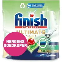 Finish 1+2 Gratis: Ultimate All In 1 Vaatwastabletten 0% 30 Stuks