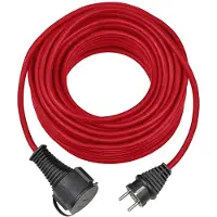Brennenstuhl Kwaliteitsrubber verlengkabel | IP44 | 10m | rood | H05RR-F 3G1.5 - 1161850