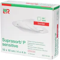 Lohmann & Rauscher Suprasorb P Sensitive Border 10 x 10 cm (139061) (139061) | 10 stuks