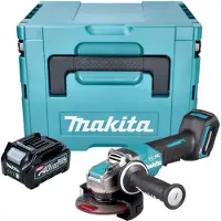 Makita GA 047 GD101 Accuslijper 40 V max. 125 mm X-LOCK Brushless + 1x accu 2,5 Ah + Makpac - zonder lader
