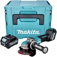 Makita GA 044 GD101 Accuslijper 40 V max. 125 mm X-LOCK Brushless + 1x accu 2,5 Ah + Makpac - zonder lader