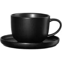 Asa selection Coppa Kuro theekop met schoteltje, 200 ml