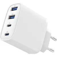 Gembird 4-poorts 40 W GaN USB PowerDelivery snellader, wit