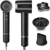 Sansbeauté Föhn met Diffuser – Krullen – 110.000RPM - Ionische Haardroger met Borstel - 3 Standen - 3 Opzetstukken – Reisföhn - Coolshot – Haarföhn met Diffuser – Hair Dryer - 2000W - EssentiaPRO