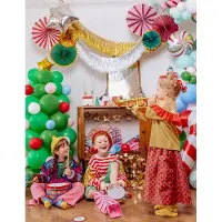 Party Deco Partydeco - Waaiers Burgundy Papier (3 stuks)