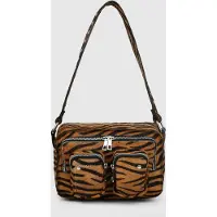 Núnoo Ellie Stripes Deluxe Donkerbruin Tas