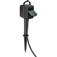 Brennenstuhl Connect WiFi-tuinstekkerdoos met aardingspen CS en montageplaat 2-voudig | 3m | H07RN-F 3G1,5 | IP44 - 1154540603