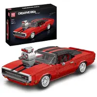 Mould King Charger - Muscle car bouwset voor 14+ jaar - 3000+ bouwblokken - 10112