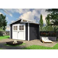 Weka Tuinhuis 226 - Antraciet/wit - 295x209cm