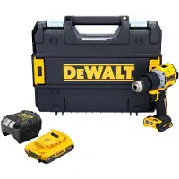 DeWalt DCD 805 D1T accu klopboormachine 18 V 90 Nm borstelloos + 1x oplaadbare accu 2.0 Ah + lader + TSTAK