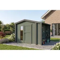 Weka Tuinhuis Killarney, 300x250 cm, groen-grijs, 28 mm