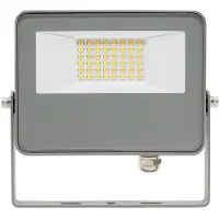 Beneito Faure SKY 20W LED-buitenverlichting met CCT-schakeling (3000K/4000K/5000K), 115° lichtbundelhoek, zilverkleurige aluminium behuizing -