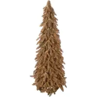 J-Line kerstboom kunststof goud - 75 cm - 24 cm