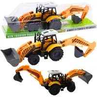 Lean Toys Grote graaflaadmachine Landbouwbouw Mobiel Geel