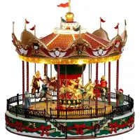 Lemax Kersthuisje Santa carousel
