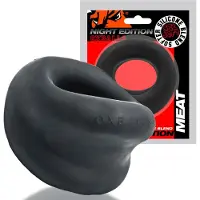 Oxballs - Meat Cockring - Night Edition - Siliconen/TPR - Zwart