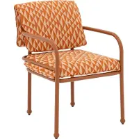 Goossens Tuinstoel Nice - Buitenstof - bruin - 57 x 78 x 60 cm