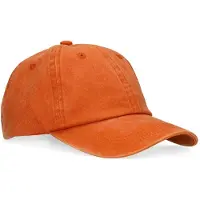 Manfield - Unisex - Washed oranje pet - Maat 1