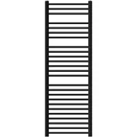 LuxeBath Elektrische badkamerradiator met verwarmingselement 1200W 500x1500 mm zwart mat rechte zijaansluiting & thermostaat digitaal display