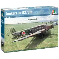 Italeri Modelbouwpakket Vliegtuigen - 0102 Junkers Ju-52/3m Vliegtuig Plastic - 1:72 - Modelbouw