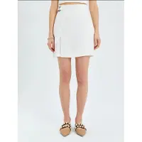 MixRay Belted Hoge Taille Wrap Front Shorts met Splitdetail