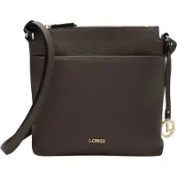 L.credi schoudertas Ella Crossbodybag Dark Taupe donkerbruin