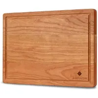 SOPHIOR Snijplank van Kersenhout met sapgeul - Medium 35x25x2,5cm