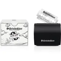 Störtebekker Mesjesbox - Blade Bank voor Gebruikte Scheermesjes - Opbergdoosje tot 300 Mesjes - Compact & Stijlvol - Ideaal voor Onderweg