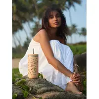 Qwetch Cold Cup Geïsoleerd - Moani Pastel Abrikoos