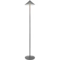 Zafferano Oplaadbare LED-vloerlamp Pina XXL - 6W, IP65, touchdimmer, magnetische kop, modern design voor binnen en buiten - Titan