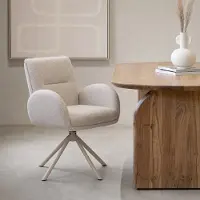 Giga Meubel Eetkamerstoel Tina Beige Draaibaar - - Set van 2