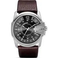 Diesel Analoog horloge 'Master Chief' donkerbruin / zwart / zilver