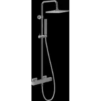 Linie Mavin 200 opbouw regendoucheset met thermostatische kraan Glanzend Chroom