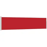 vidaXL Tuinscherm uittrekbaar 117x514 cm rood