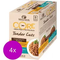 Wellness Core Tender Cuts Chicken Selection - Kattenvoer - 4 x Kip 6x85 g