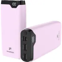 IMoshion Powerbank 20.000 mAh - 22,5W Snellader - USB-C / USB-A - Roze