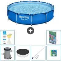 Bestway Steel Pro, ronde opblaasbare zwembad - 366x76 cm - 5-delig, model S299
