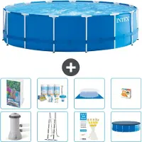 Intex Framezwembad, rond - 457x122 cm - 7-delig, model S548