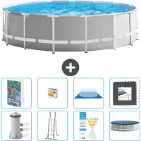 Intex Prism Frame Zwembad, rond - 457x122 cm - 7-delig, model S525