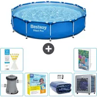 Bestway Steel Pro, ronde opblaasbare zwembad - 366x76 cm - 5-delig, model S331