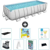 Bestway Power Steel Rechthoekig zwembad - 640x274x132 cm - 6-delig - Model S582