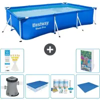 Bestway Steel Pro, rechthoekig zwembad - 300x201x66 cm - 5-delig, model S251