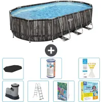 Bestway Power Steel Ovaal - 610x366x122 cm - 6-delig - Model S572