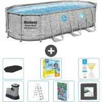 Bestway Power Steel Ovaal - 549x274x122 cm - 6-delig - Model S607