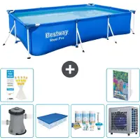 Bestway Steel Pro, rechthoekig zwembad - 300x201x66 cm - 5-delig, model S264