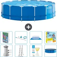 Intex Framezwembad, rond - 457x122 cm - 7-delig, model S550