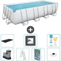 Bestway Power Steel Rechthoekig zwembad - 549x274x122 cm - 6-delig - Model S608